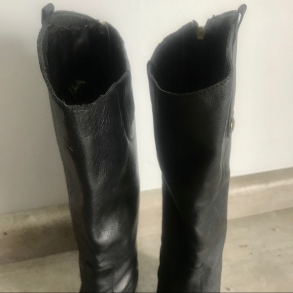 Sam Edelman Penny Riding Boots Tall Black Leather - Picture 5 of 8